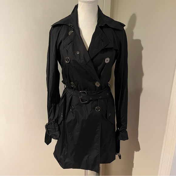 Burberry Jackets & Blazers - Burberry Black Trench Jacket Coat